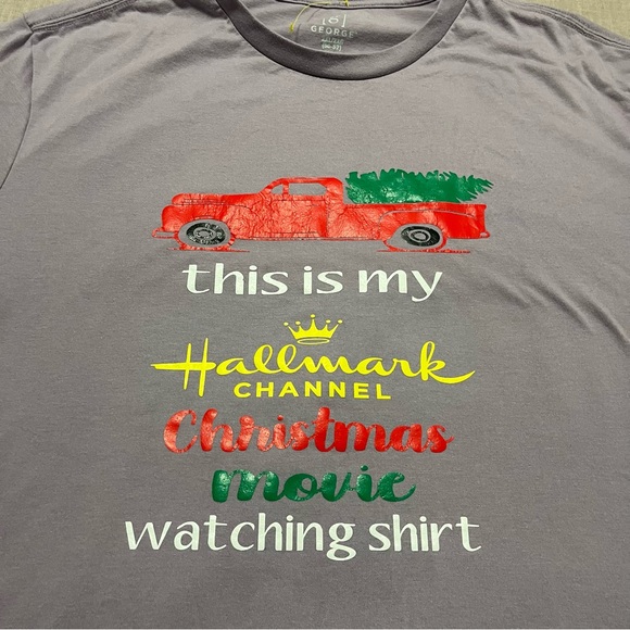 Christmas Hallmark Movie Graphic Tee Plus Size 2XL Red Truck Holiday Humor - Picture 3 of 6